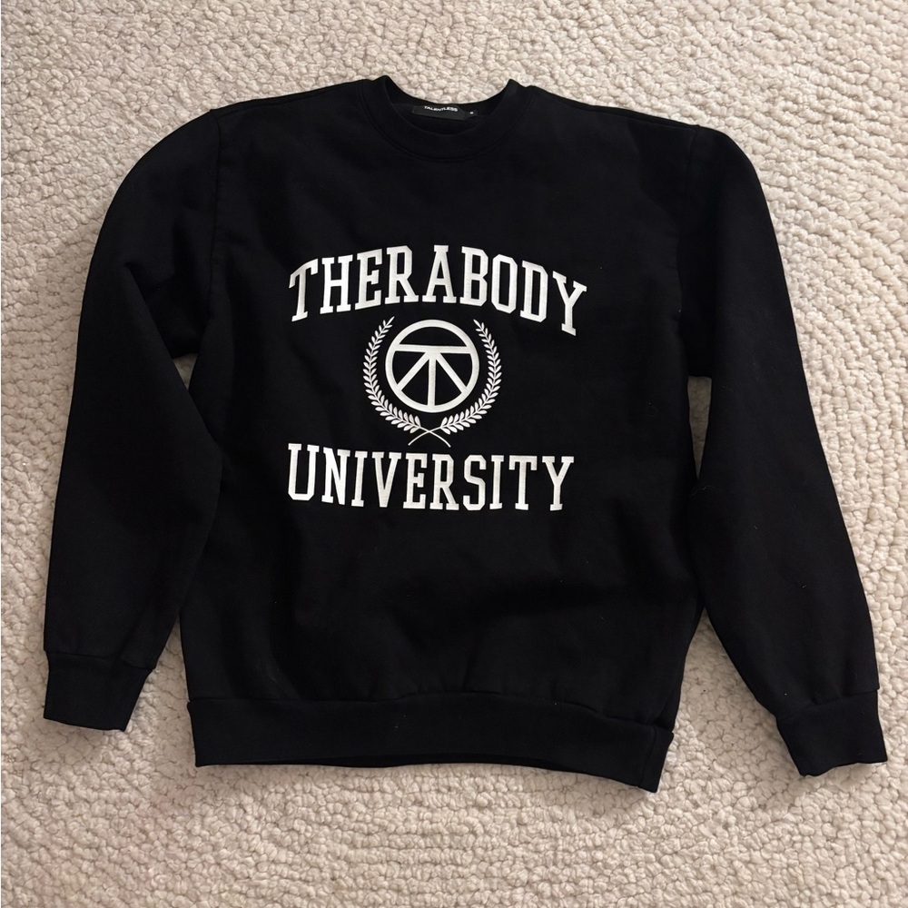 NWOT TALENTLESS Black Crewneck Sweater